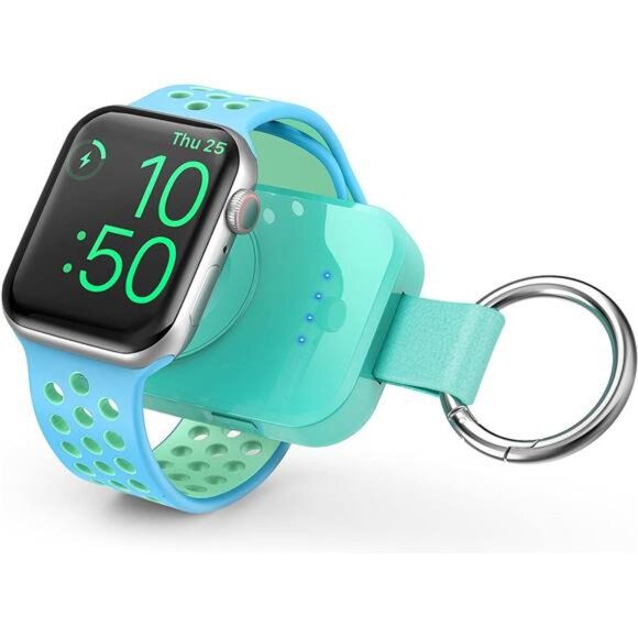 Portable Travel Charger for Apple Watch,Compact Wireless iwatch Charger Magnetic - Picture 1 of 7